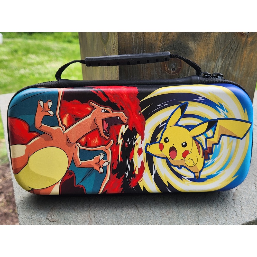 Pokemon Nintendo Switch Lite Case Charizard Pikachu Hard Shell Travel‎ Bag
